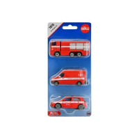 Набор машин Siku 1818RUS Пожарная служба, 3шт, красный