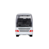 Автобус "Автопанорама", белый, 1/90, свет, звук, инерция, в/к 22*13,5*5,8 см
