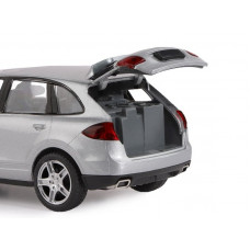 Машина "АВТОПАНОРАМА" Porsche Cayenne S, серебряный, 1/32, свет, звук, инерция, в/к 17,5*13,5*9 см