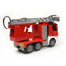 Радиоуправляемая пожарная машина Double Eagle Mercedes-Benz Actros, брызгает водой 1:20