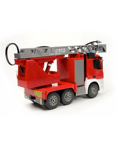 Радиоуправляемая пожарная машина Double Eagle Mercedes-Benz Actros, брызгает водой 1:20