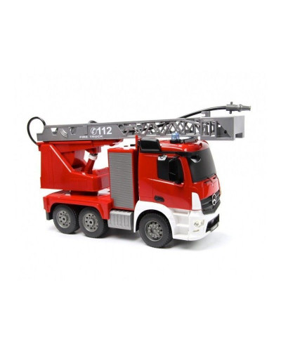 Радиоуправляемая пожарная машина Double Eagle Mercedes-Benz Actros, брызгает водой 1:20