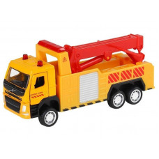 Машина "АВТОПАНОРАМА" VOLVO FM "Эвакуатор", желтый, 1/72, инерция, в/к 17,5*13*6,5 см
