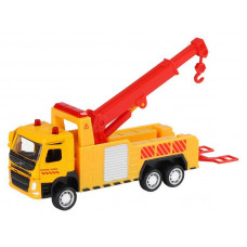 Машина "АВТОПАНОРАМА" VOLVO FM "Эвакуатор", желтый, 1/72, инерция, в/к 17,5*13*6,5 см