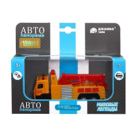 Машина "АВТОПАНОРАМА" VOLVO FM "Эвакуатор", желтый, 1/72, инерция, в/к 17,5*13*6,5 см