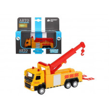Машина "АВТОПАНОРАМА" VOLVO FM "Эвакуатор", желтый, 1/72, инерция, в/к 17,5*13*6,5 см