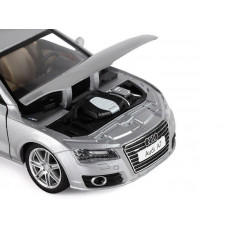 Машина "АВТОПАНОРАМА" Audi A7, серебряный, 1/24, свет, звук, в/к 24,5*12,5*10,5 см