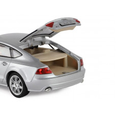 Машина "АВТОПАНОРАМА" Audi A7, серебряный, 1/24, свет, звук, в/к 24,5*12,5*10,5 см