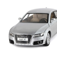 Машина "АВТОПАНОРАМА" Audi A7, серебряный, 1/24, свет, звук, в/к 24,5*12,5*10,5 см