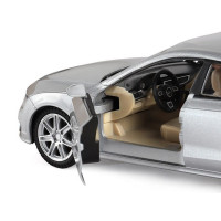 Машина "АВТОПАНОРАМА" Audi A7, серебряный, 1/24, свет, звук, в/к 24,5*12,5*10,5 см