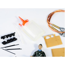 Набор наклеек и аксессуаров для танка Tiger 1 (поздняя версия, металлическое шасси), неокрашен