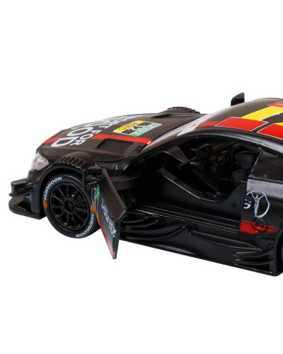 Машина "АВТОПАНОРАМА" Mercedes-AMG C 63 DTM, черный, 1/42, инерция, откр двери, в/к 17,5*12,5*6,5