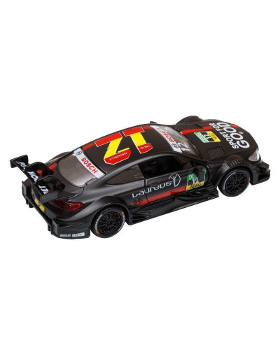 Машина "АВТОПАНОРАМА" Mercedes-AMG C 63 DTM, черный, 1/42, инерция, откр двери, в/к 17,5*12,5*6,5