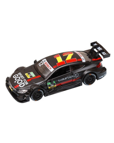 Машина "АВТОПАНОРАМА" Mercedes-AMG C 63 DTM, черный, 1/42, инерция, откр двери, в/к 17,5*12,5*6,5