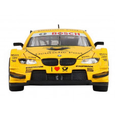 Машина "АВТОПАНОРАМА" BMW M3 DTM, желтый, 1/32, свет, звук, инерция, в/к 17,5*13,5*9 см