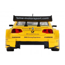 Машина "АВТОПАНОРАМА" BMW M3 DTM, желтый, 1/32, свет, звук, инерция, в/к 17,5*13,5*9 см