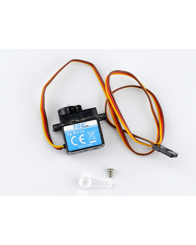 Сервомашинка 9g для самолета Top RC Riot (закрылки), выход подсветки, провод 400мм