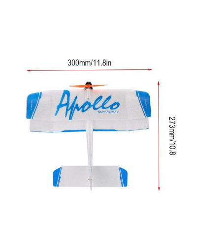 Р/У самолет Feilun Apollo 300мм Mini Indoor Biplane 2.4G 2-ch RTF