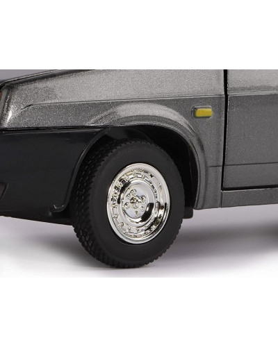 Машина "АВТОПАНОРАМА" ВАЗ 21099, 1/22, серый, инерция, в/к 24,5*12,5*10,5 см