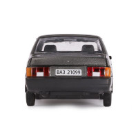 Машина "АВТОПАНОРАМА" ВАЗ 21099, 1/22, серый, инерция, в/к 24,5*12,5*10,5 см