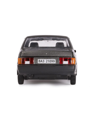 Машина "АВТОПАНОРАМА" ВАЗ 21099, 1/22, серый, инерция, в/к 24,5*12,5*10,5 см