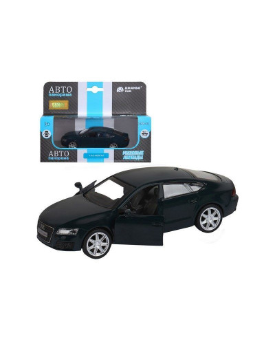 Машина "АВТОПАНОРАМА" Audi A7, зеленый, 1/43, инерция, в/к 17,5*12,5*6,5 см
