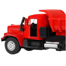 Машина "АВТОПАНОРАМА" "Грузовик", красный, 1/32, свет, звук, инерция, в/к 24*8*10 см