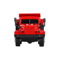Машина "АВТОПАНОРАМА" "Грузовик", красный, 1/32, свет, звук, инерция, в/к 24*8*10 см