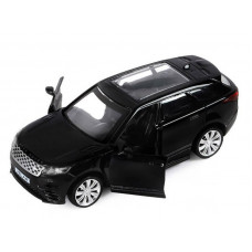 Машина "АВТОПАНОРАМА" Land Rover Range Rover Velar, черный, 1/42, инерция, в/к 17,5*12,5*6,5 см