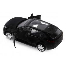 Машина "АВТОПАНОРАМА" Land Rover Range Rover Velar, черный, 1/42, инерция, в/к 17,5*12,5*6,5 см