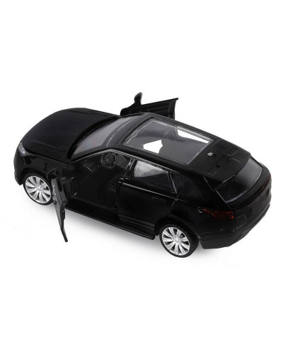Машина "АВТОПАНОРАМА" Land Rover Range Rover Velar, черный, 1/42, инерция, в/к 17,5*12,5*6,5 см