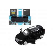 Машина "АВТОПАНОРАМА" Land Rover Range Rover Velar, черный, 1/42, инерция, в/к 17,5*12,5*6,5 см