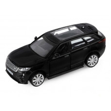 Машина "АВТОПАНОРАМА" Land Rover Range Rover Velar, черный, 1/42, инерция, в/к 17,5*12,5*6,5 см