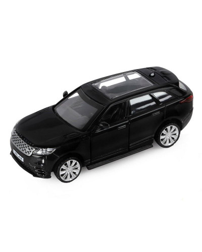 Машина "АВТОПАНОРАМА" Land Rover Range Rover Velar, черный, 1/42, инерция, в/к 17,5*12,5*6,5 см