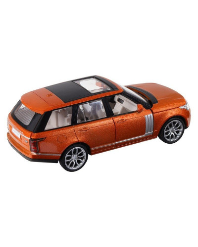 Машина "АВТОПАНОРАМА" 2013 Range Rover, оранжевый, 1/34, свет, звук, инерция, в/к 17,5*13,5*9 см