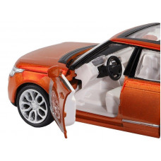 Машина "АВТОПАНОРАМА" 2013 Range Rover, оранжевый, 1/34, свет, звук, инерция, в/к 17,5*13,5*9 см