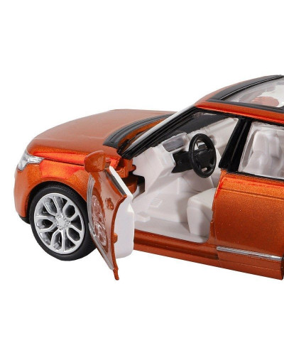 Машина "АВТОПАНОРАМА" 2013 Range Rover, оранжевый, 1/34, свет, звук, инерция, в/к 17,5*13,5*9 см