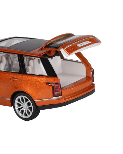 Машина "АВТОПАНОРАМА" 2013 Range Rover, оранжевый, 1/34, свет, звук, инерция, в/к 17,5*13,5*9 см