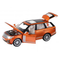 Машина "АВТОПАНОРАМА" 2013 Range Rover, оранжевый, 1/34, свет, звук, инерция, в/к 17,5*13,5*9 см
