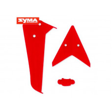Хвостовое оперение (красное) для вертолета Syma S5