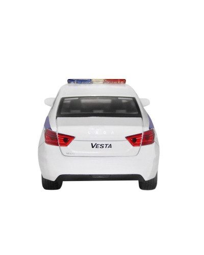 Машина "АВТОПАНОРАМА" LADA VESTA "Полиция" седан, 1/24, свет. звук. эффекты, в/к 24,5*12,5*10,5 см