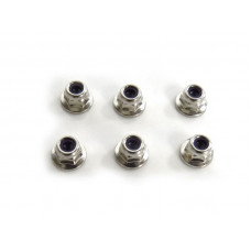 Гайка самоконтрящаяся M3 хром, 6шт.