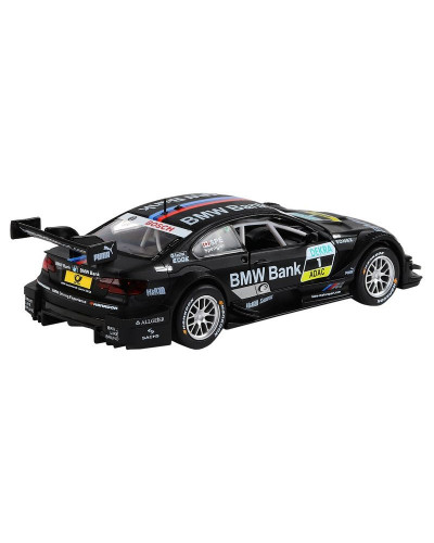 Машина "АВТОПАНОРАМА" BMW M3 DTM, черный, 1/32, свет, звук, инерция, в/к 17,5*13,5*9 см