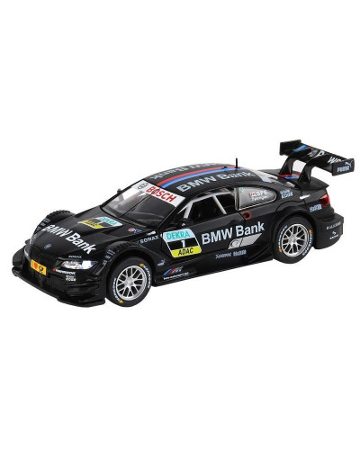 Машина "АВТОПАНОРАМА" BMW M3 DTM, черный, 1/32, свет, звук, инерция, в/к 17,5*13,5*9 см