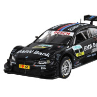 Машина "АВТОПАНОРАМА" BMW M3 DTM, черный, 1/32, свет, звук, инерция, в/к 17,5*13,5*9 см