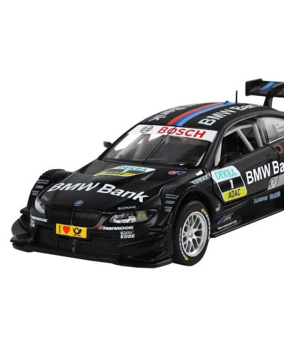 Машина "АВТОПАНОРАМА" BMW M3 DTM, черный, 1/32, свет, звук, инерция, в/к 17,5*13,5*9 см