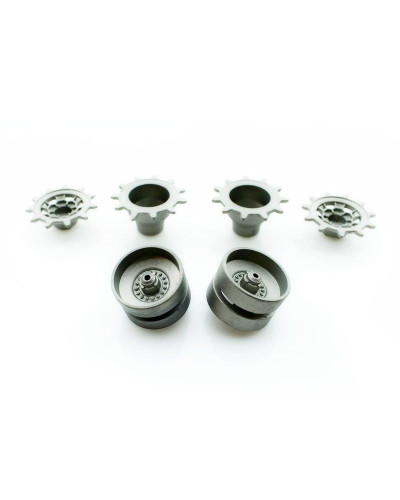 Набор запасных частей для танка Heng Long Leopard 2 A6 ведущие звездочки, ленивцы