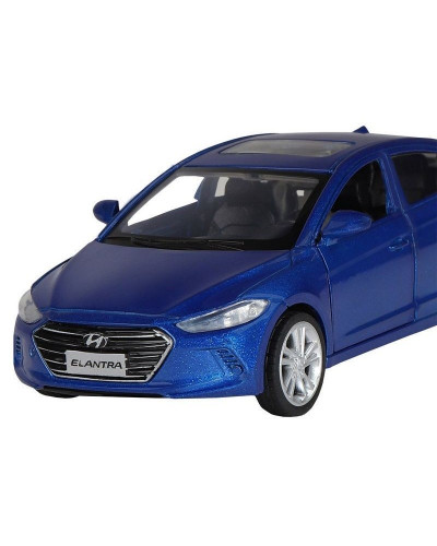 Машина "АВТОПАНОРАМА" HYUNDAI ELANTRA, синий, 1/40, инерция, в/к 17,5*12,5*6,5 см