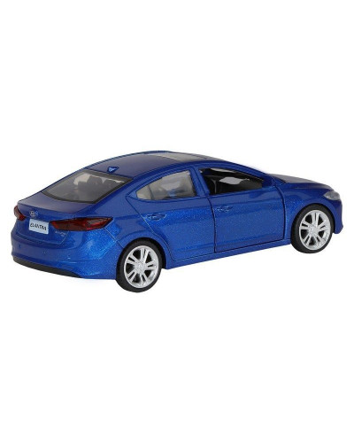 Машина "АВТОПАНОРАМА" HYUNDAI ELANTRA, синий, 1/40, инерция, в/к 17,5*12,5*6,5 см