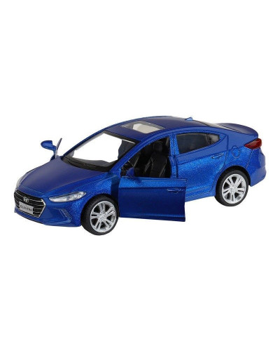Машина "АВТОПАНОРАМА" HYUNDAI ELANTRA, синий, 1/40, инерция, в/к 17,5*12,5*6,5 см